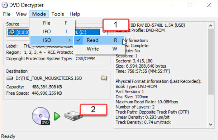 DVD Decrypter DVD in ISO umwandeln
