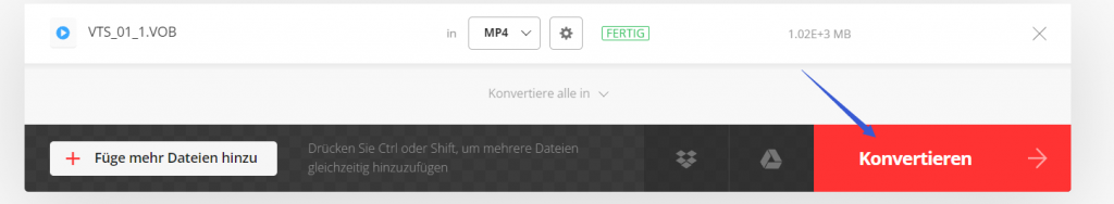 Convertio Konvertieren