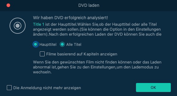 DVD automatisch laden Mac