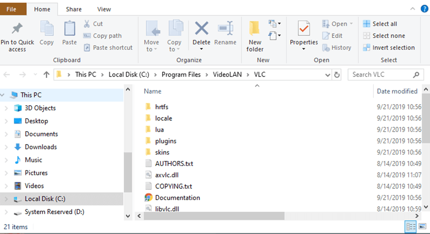 libaacs.dll in VLC-Ordner einlegen